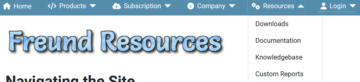 Freund Resources Site Subscription